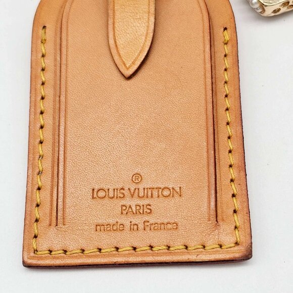 Authentic Louis Vuitton Luggage Tag with Unbranded Bag Keycharm, Keychain - Picture 3 of 7